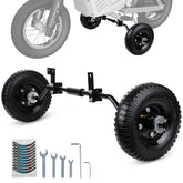 IUVWISN dirt bike training wheels mounted for stable learning on 49cc/50cc models.