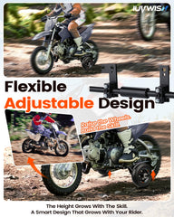 IUVWISN heavy-duty-steel-axle brings durability to rough terrain riding.