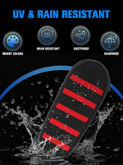IUVWISN minimalist color-stripe design on seat cover for sporty styling