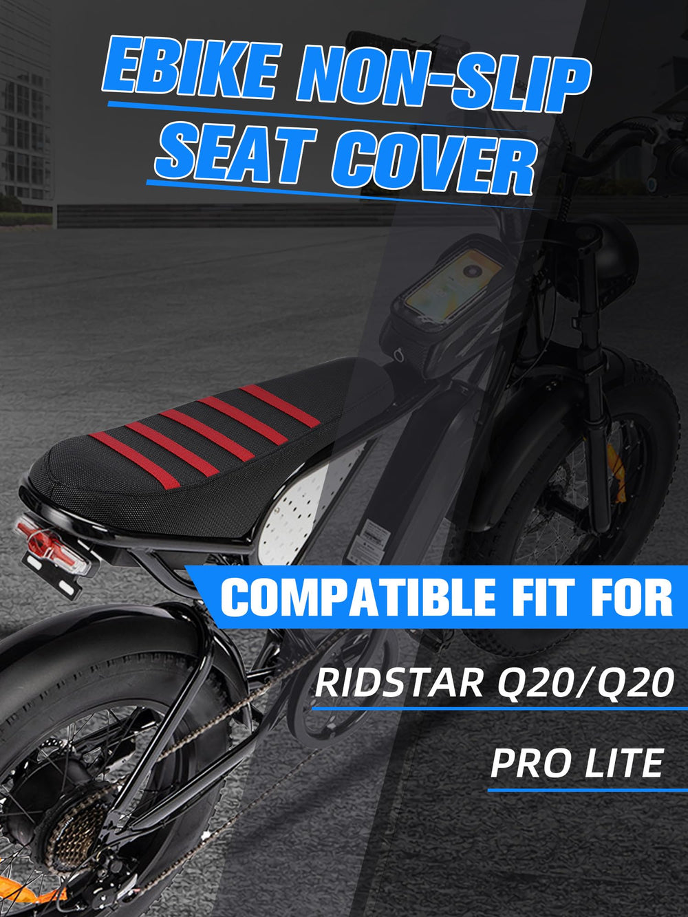 IUVWISN seat cover installed on Ridstar Q20 Pro Lite for quick fit