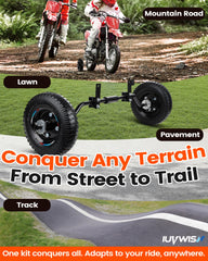 IUVWISN wear-resistant-tires deliver reliable grip on dirt paths.
