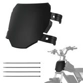 IUVWISN e-bike front plate in black with universal fit for a sleek upgrade.