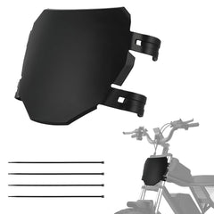 IUVWISN e-bike front plate in black with universal fit for a sleek upgrade.