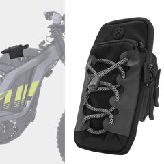 IUVWISN electric dirt bike bag mounted on Tuttio Soleil 01 showing front-frame storage