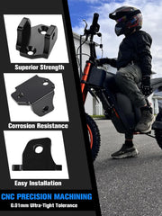 IUVWISN lightweight aluminum foot pegs bracket enhances bike balance.