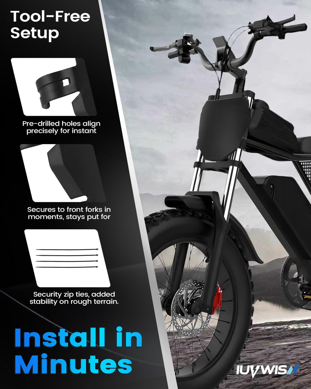 IUVWISN universal-fit front plate compatible with Ridstar Q20, Soleil 01, S1/S2, Y1.