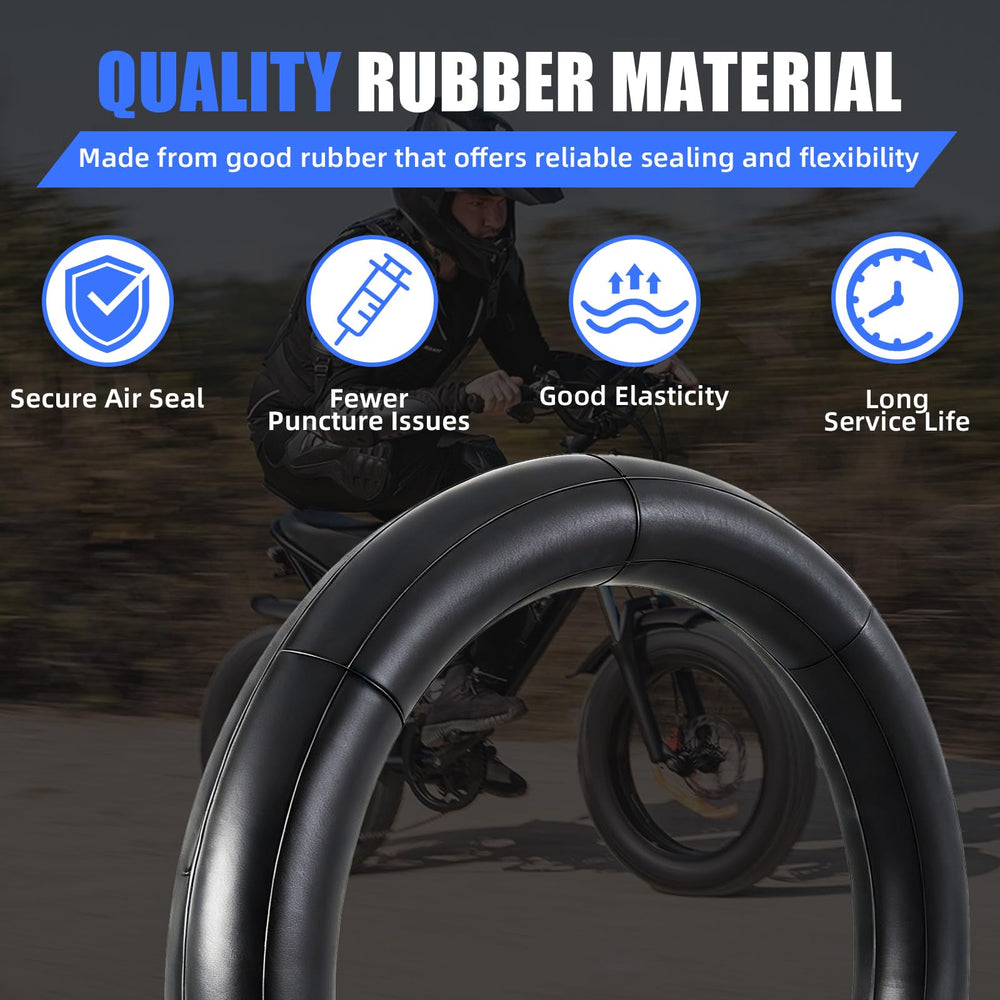 IUVWISN inner tube 20x4-0 rubber material highlights durability and elasticity