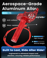 IUVWISN throttle cable 47 inch, ensuring long reach for clean routing and responsive control.