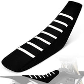 IUVWISN dirt bike seat cover with anti-slip texture improves grip on rugged trails.