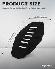 IUVWISN seat cover resists sun damage for long outdoor rides.