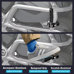 IUVWISN quick-install foot pegs for fast upgrade on compatible bikes.