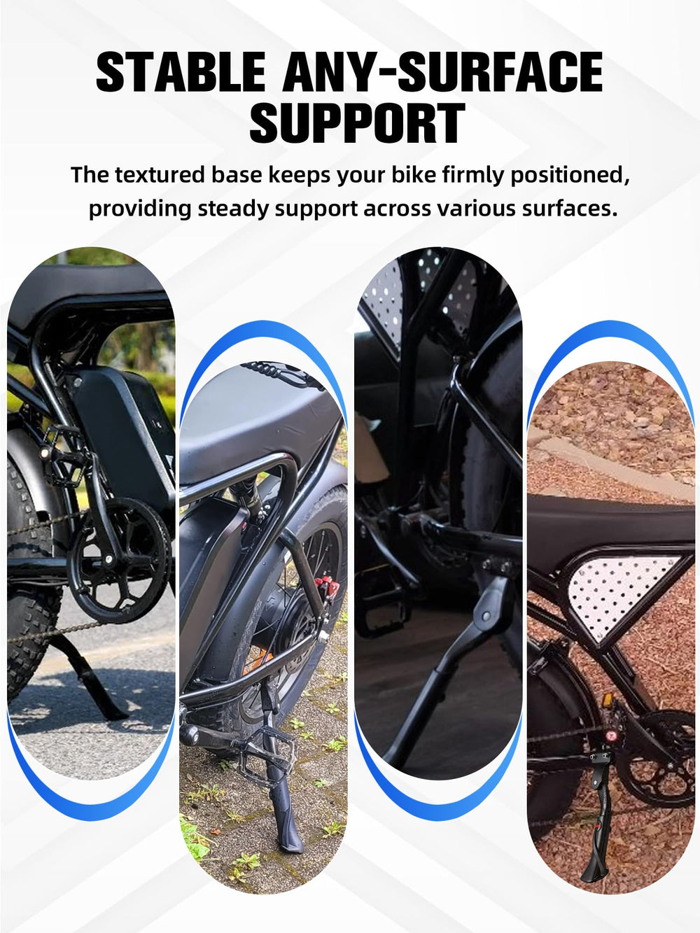 IUVWISN adjustable-length kickstand adapts to varied terrain