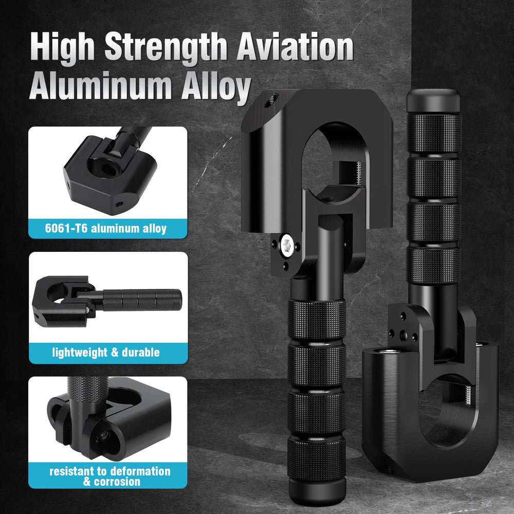 IUVWISN foot pegs built from 6061-T6 aluminum for strength without weight.