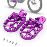 IUVWISN foot pegs for Sur Ron LBX with a wider platform, improving grip on rugged trails.