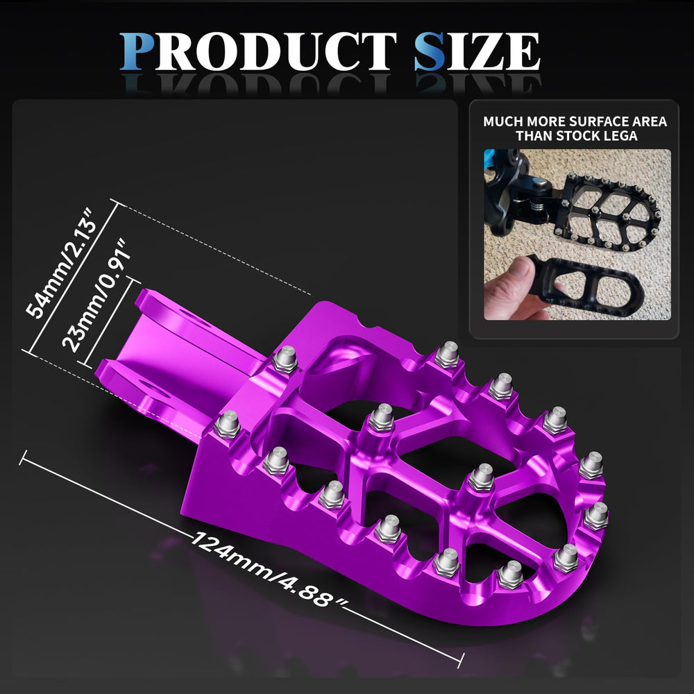 IUVWISN foot pegs for Sur Ron LBX deliver durable CNC aluminum construction and reliable grip.