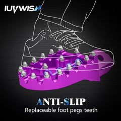 IUVWISN Ventus One pegs provide confident footing on uneven trails.