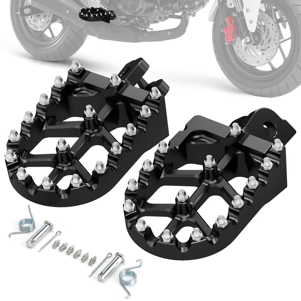 IUVWISN MX style foot pegs for GROM install enhance grip and styling