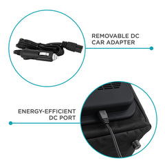 Ivation 15L cooler bag with 12V plug for car trips.