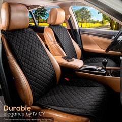 IVICY quick-install front seat cover enables easy setup.