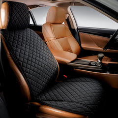 IVICY faux linen front seat cover with non-slip backing for secure protection.