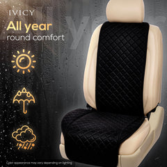 IVICY easy-install front seat cover fits most vehicles.