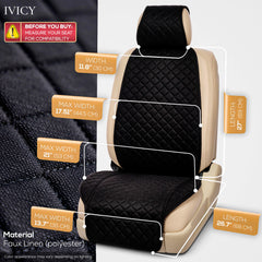 IVICY headrest cover included for complete protection and cohesive look.
