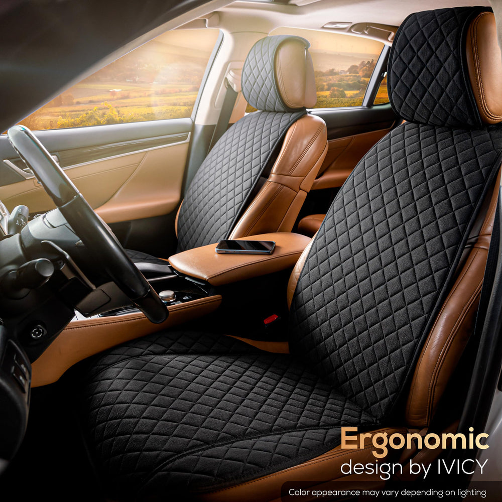 IVICY non-slip backing ensures stable fit during daily drives.