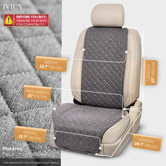 IVICY non-slip backing keeps cover stable during daily driving