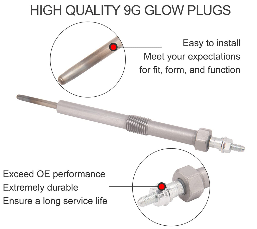IVONNEY 9G glow plug for LBZ/LGH engines supports smooth ignition in trucks.