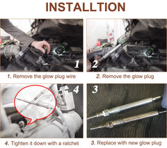 IVONNEY 9G glow plug close-up shows robust tip and seal for durability.
