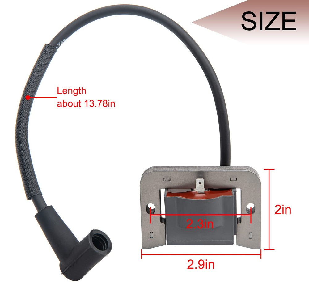 IVONNEY Kohler 2458445-S ignition coil side view highlighting sturdy housing and longevity