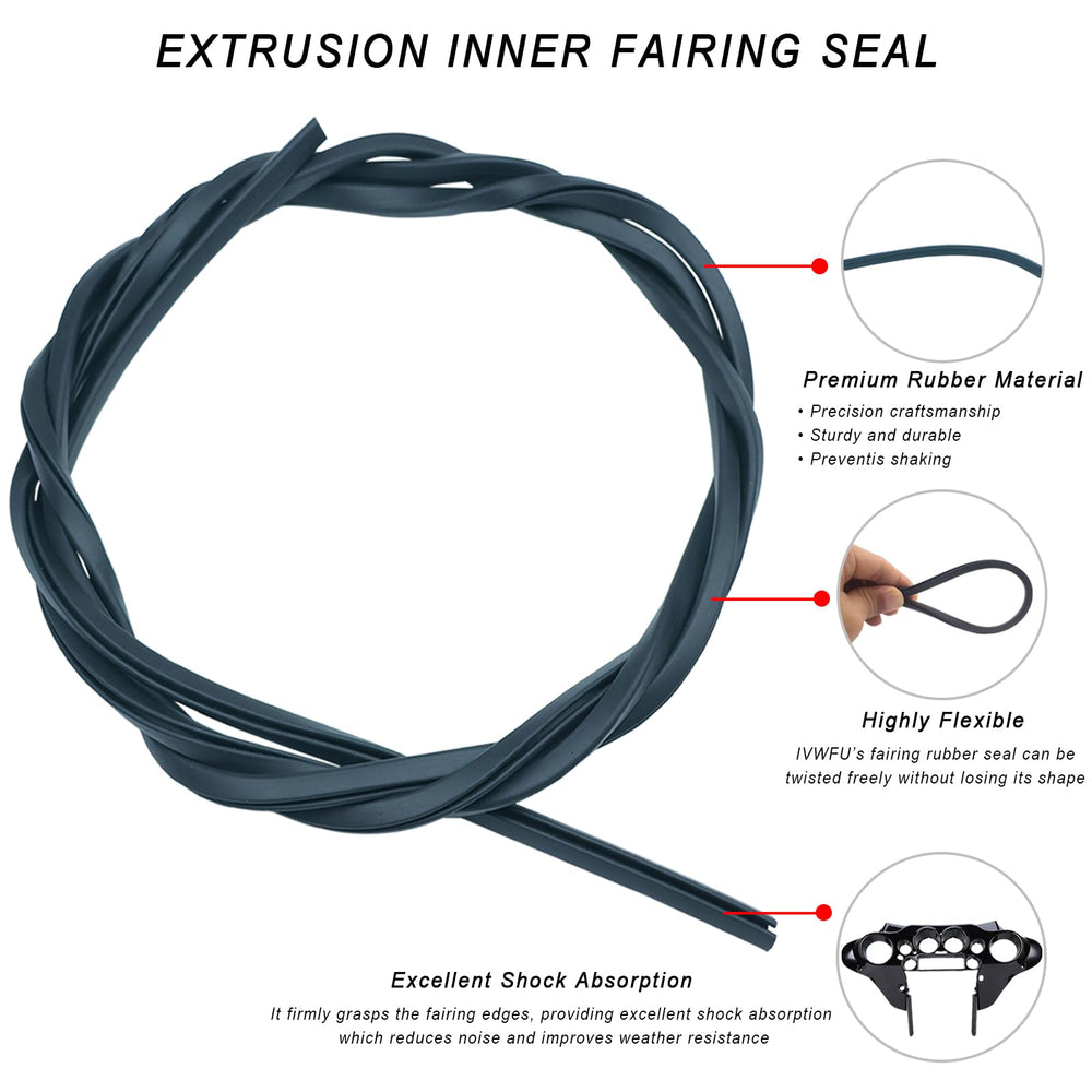IVWFU speedometer dash trim seal helps keep water out of the dashboard area.