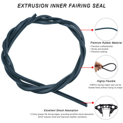 IVWFU speedometer dash trim seal helps keep water out of the dashboard area.