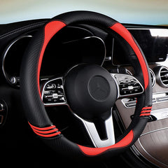 iwantit premium grip steering wheel cover carbon fiber texture for a stylish drive