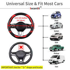 iwantit premium grip steering wheel cover easy installation with clear guidance