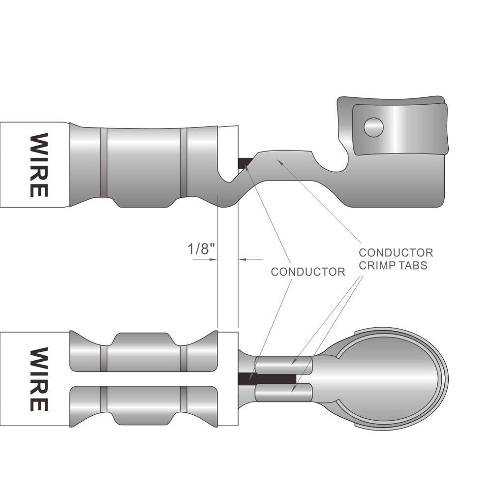 Ratchet mechanism releases after full compression on the IWISS iCrimp