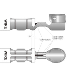 Ratchet mechanism releases after full compression on the IWISS iCrimp