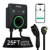 IYILO Level 2 EV Charger with NEMA 14-50 plug for easy plug-in setup
