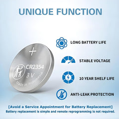 IYUKETROR remote battery insertion simplifies maintenance and keeps entry smooth.