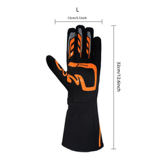 J-RACING external stitching for comfort reduces hand fatigue