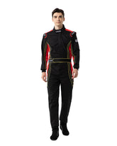 J-RACING racing suit with full-coverage one-piece design for safe, comfortable karting.