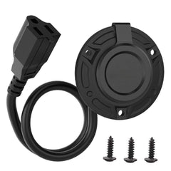 JacEnergy RV shore power inlet assembly for rugged outdoor use.