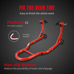 Jack Boss adjustable width design fits multiple bike models.
