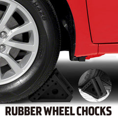 Jack Boss wheel chocks offer universal compatibility with cars, trucks, and trailers.