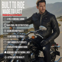 Jackets 4 Bikes COMMUTER armor close-up showing CE protection panels