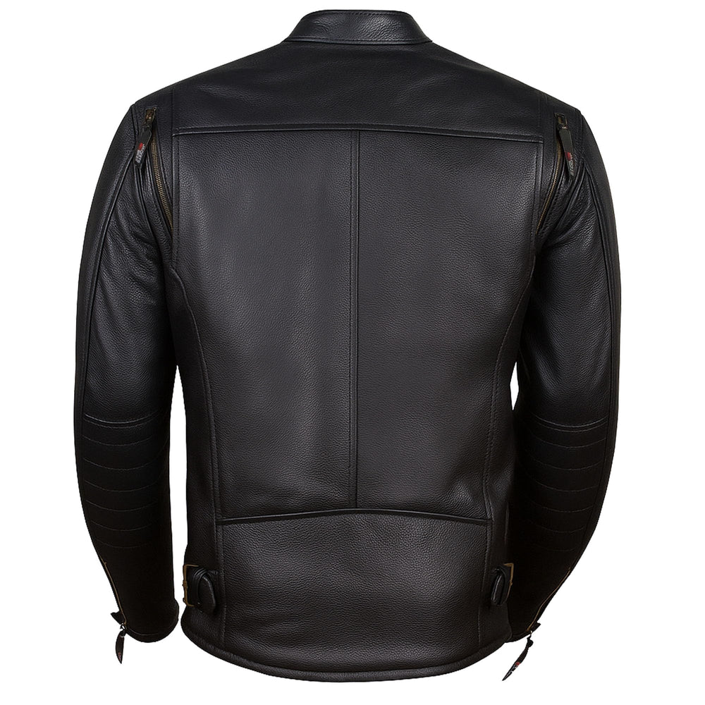 Jackets 4 Bikes Revolt CE armor close-up highlights shoulder and elbow protection.