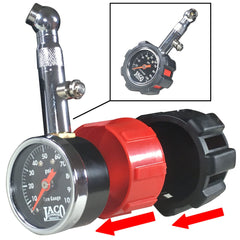 JACO Deluxe Gauge shows pressure hold and bleeder for easy adjustments