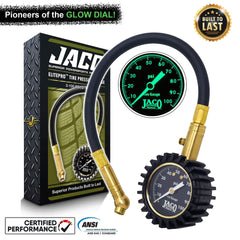 JACO ElitePro glow-dial with HybridFlex hose for reliable readings.