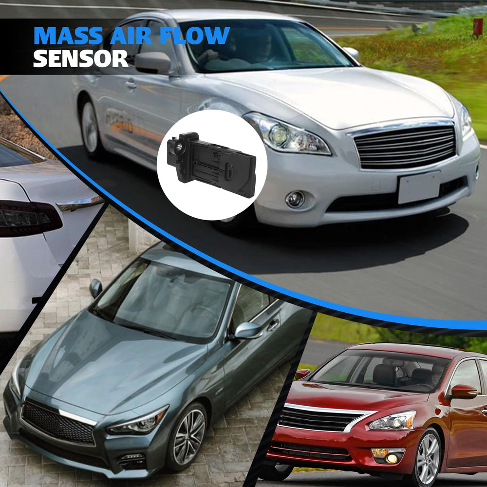 JADRANCI 22680-1MG0A MAF sensor installed in engine bay for Nissan/Infiniti