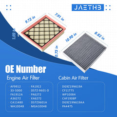JAETHB vehicle fitment chart image confirms accurate compatibility